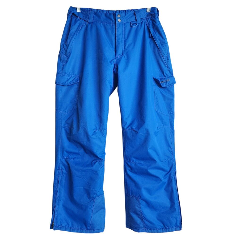 Arctix Men’s Large Blue Insulated Snow Pants Ski Snowboard Cargo Pockets 1960